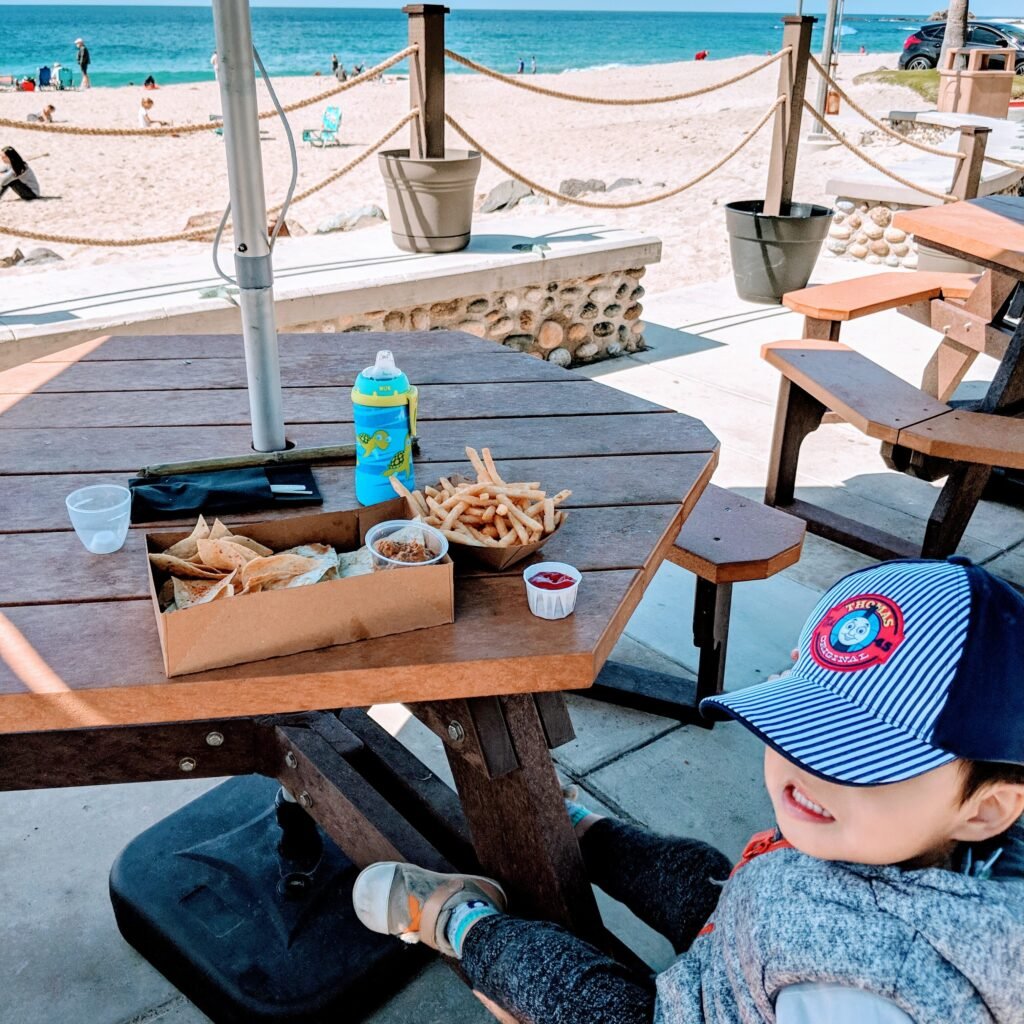 Lost Pier Cafe Seating at Aliso Beach
